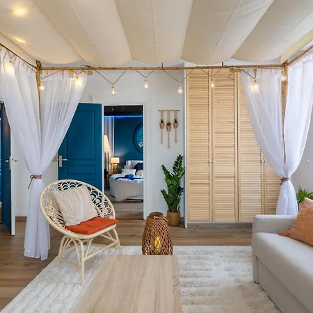 Appartement Lit Rond Tres Grand Et Confortable - Garage Possible Ou Parking Gratuit Rue - Gare 2 Min Et 4 Min En Tram - Ciel Etoile - Netflix Videoprojecteur - Luxe Et Evasion