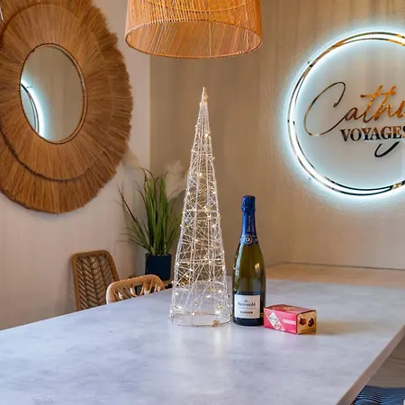 Lit Rond Tres Grand Et Confortable - Garage Possible Ou Parking Gratuit Rue - Gare 2 Min Et 4 Min En Tram - Ciel Etoile - Netflix Videoprojecteur - Luxe Et Evasion